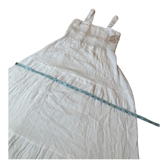 Jolie & Joy Sleeveless Smocked Open Caged Back Tiered Gauze Maxi Dress NWT - Picture 11 of 13